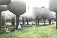 A rendering of the first Young Architects Program Korea installation, "Shinseon Play" by Moon Ji Bang, which opened on July 8. The Moon Ji Bang team includes Choi Jang-won, Park Cheon-kang, and Kwon Kyung-min. The YAP Korea program is a collaboration between The Museum of Modern Art, MoMA PS1, and Seoul's National Museum of Modern and Contemporary Art (MMCA).