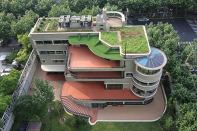 Designed by Laszlo Hudec, the green house in Shanghai opened to the public for the first time on Saturday in recognition of China's annual cultural heritage day. The 1938 house was the first in the city to have an elevator and air conditioning.
