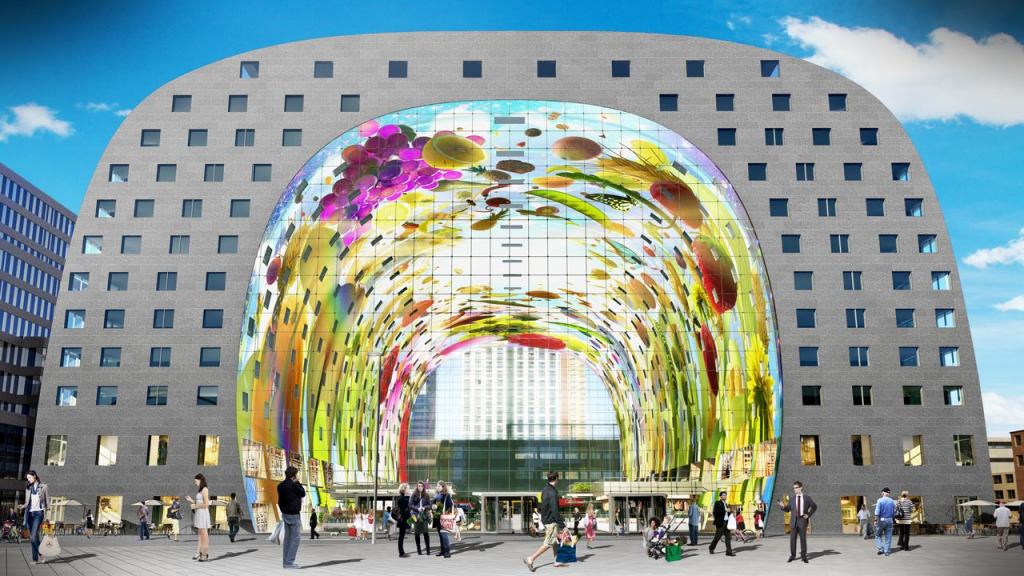 Markthal, Rotterdam, Netherlands.