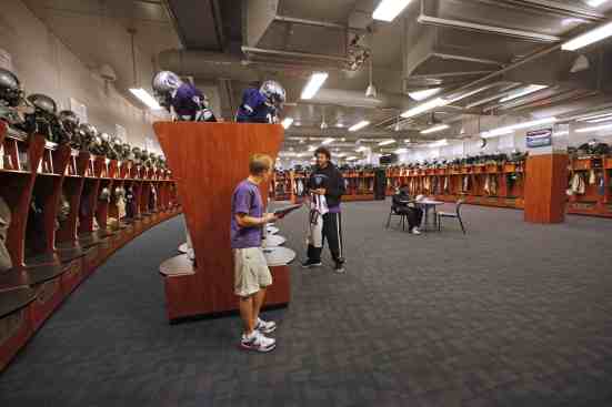 Football+locker+room+features+130+lockers+around+perimeter%2c+facilitating+team+meetings