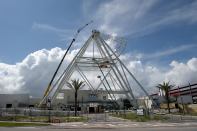 The under-construction Orlando Eye in Orlando, Fla.