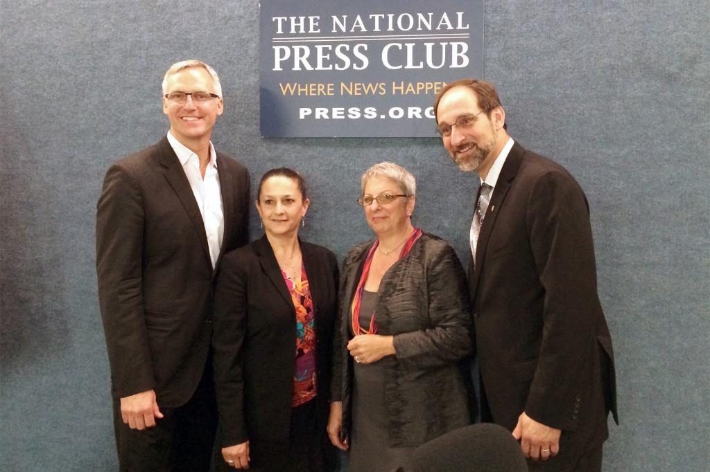 From l to r: Randy Fiser, ASID; Marsha Turner, IALD; Barbara Horton, IALD; Dan Salinas, IES