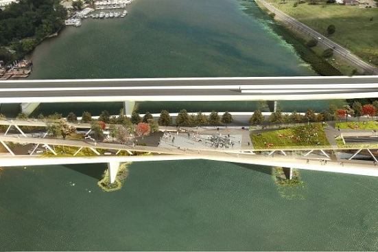 Rendering of the 11th Street Bridge project