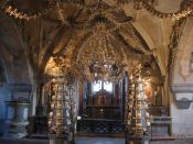 Bone church in Kutna Hora.