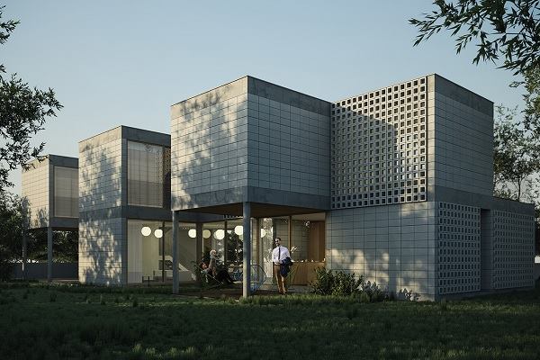 The Module House by Tatiana Bilbao Architects