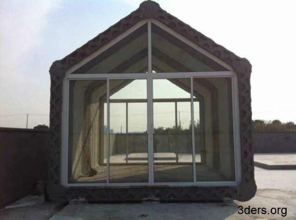 A concrete house designed by WinSun