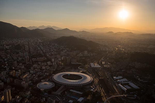 The Maracana stadium in Rio de Janeiro on June 8. The stadium will host the World Cup's final match.