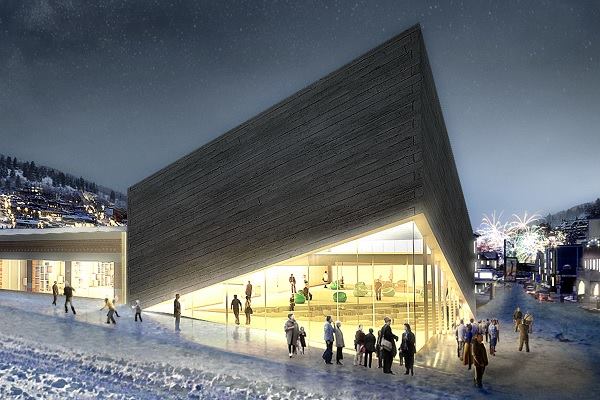 BIG's second proposal for an expansion to the Kimball Art Museum in Park City, Utah, has been rejected for not being compatible enough with Main Street.