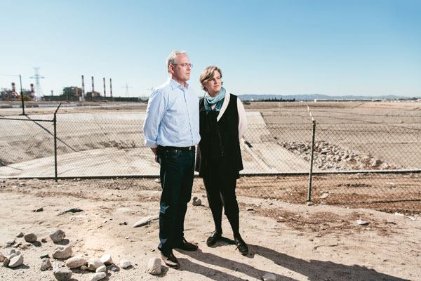 Peter and Hadley Arnold of Woodbury's Arid Lands Institute.