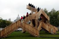 Part of the London Design Festival, Endless Stair was designed by dRMM Architects co-founder Alex de Rijke and engineered by Arup.