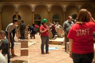 The creativity use of cardboard was one of the criteria that NBM staff members considered in their jury process.