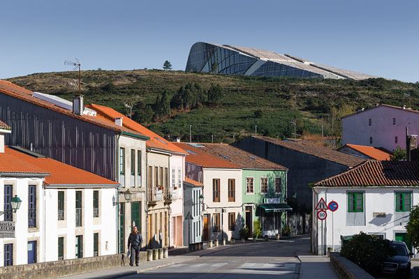 View of the City of Culture from Santiago de Compostela.