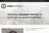 Screenshot of LEED Exposed website