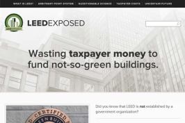 Screenshot of LEED Exposed website