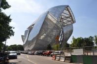The Fondation Louis Vuitton sits at the edge of Bois de Boulogne in Paris.