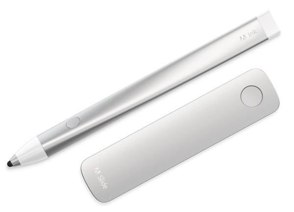 Adobe's new Ink stylus (left) and digital ruler, Slide.