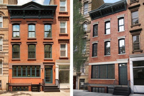 A+lovely+brick+fa%c3%a7ade+hidden+by+years+of+paint+was+restored+to+its+former+glory.