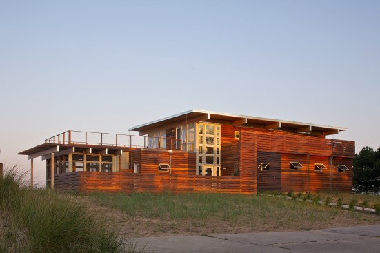 Horizontal view of the street side /east elevation