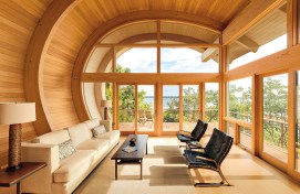 This
  “house in the trees” design was intended to invoke organic architecture that
  is influenced by and reflective of its site. Designers were inspired to
  preserve the oak hammock on the site, and to follow the homeowner’s mandate
  “Respect the land, and the rest will follow.”&nbsp;