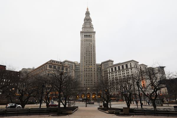 A view of Cleveland's downtown Public Square, site of the 2014 IES Research Symposium.