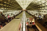 A view of the Dupont Circle station on the Red Line of the Washington, D.C. Metro.