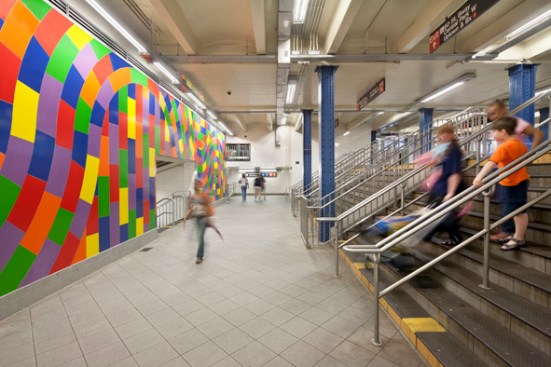 MTA+Arts+for+Transit+program+prominently+features+%22Whirls+and+twirls+(MTA)%2c%e2%80%9d+a+wall+mural+by+Sol+Lewitt