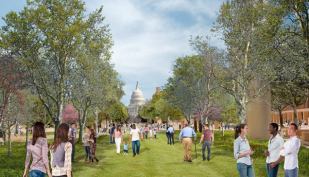 Maryland Avenue vista to the U.S. Capitol.