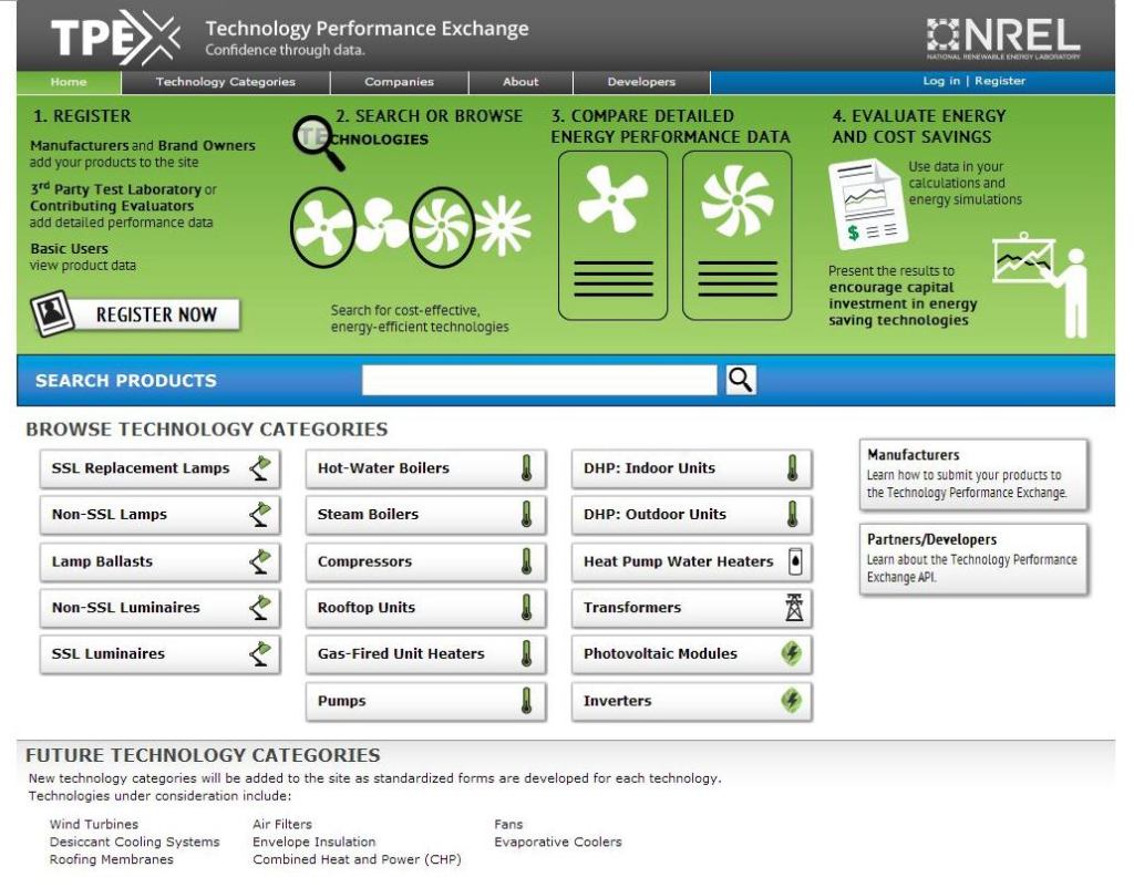 TPEx allows building users, product manufacturers, and third-party certifiers to access, share, and compare performance data for products and systems using an online tool.