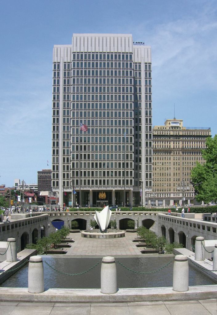 Philadelphia's Municipal Services Building, designed by Vincent Kling, won a First Award in 1962.