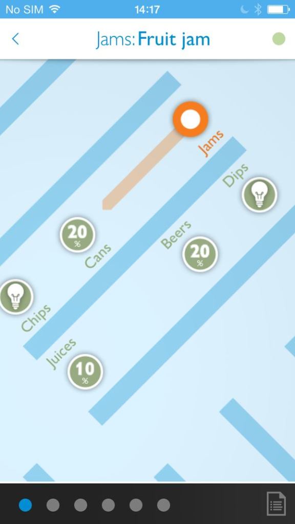 A sample app using Philips' connected retail lighting system, shown at Euroshop 2014 in Düesseldorf, Germany.