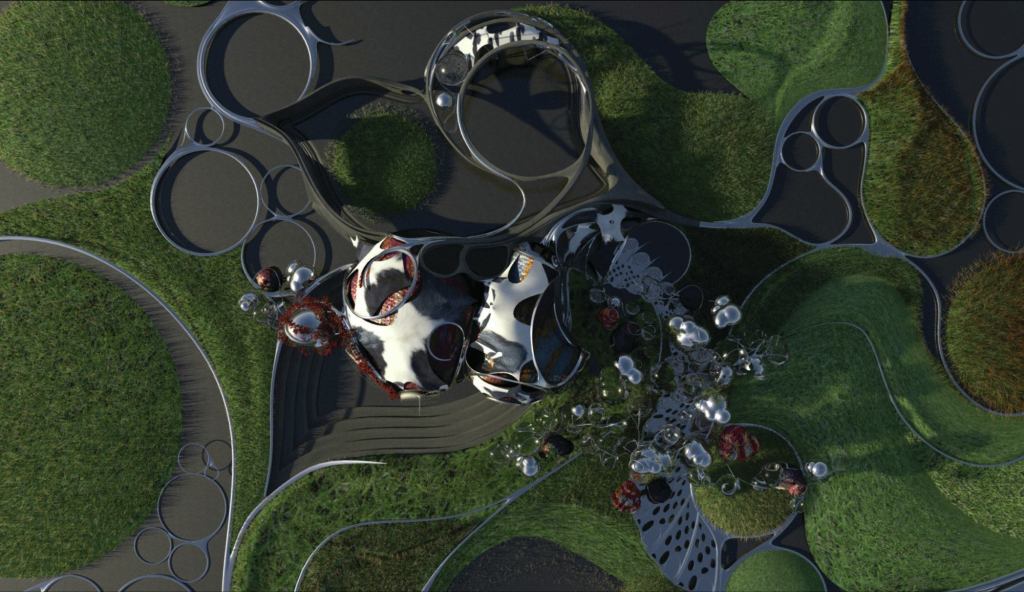 TBA 21 Pavilion aerial rendering.