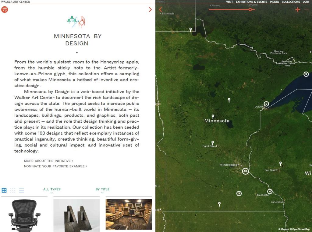 Screenshot of Minnesota by Design website.
