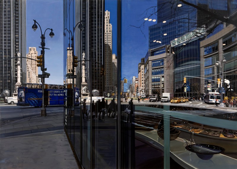 Columbus
Circle Looking North
(2009).