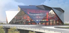The Atlanta Falcons stadium, designed by HOK, which completed its acquisition of Kansas City, Mo.–based 360 Architecture in January.