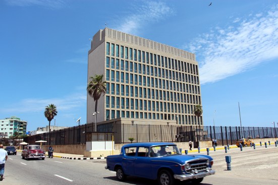 The U.S. embassy in Cuba, recently reopened, was designed by Harrison & Abramovitz in 1950