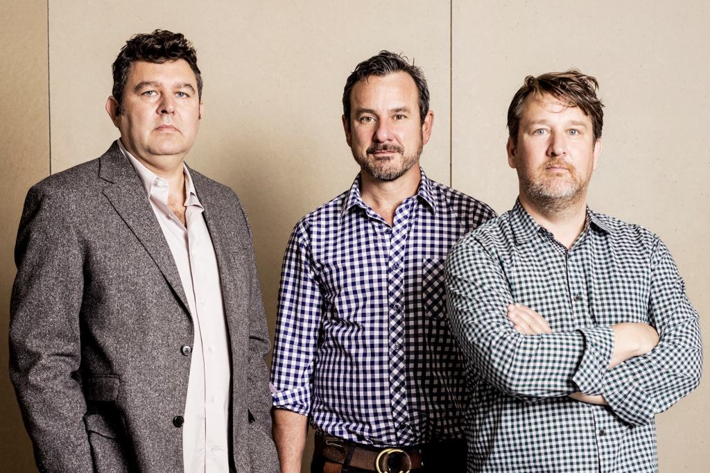 SurfaceDesign principals James Lord, Roderick Wyllie, and Geoff di Girolamo.