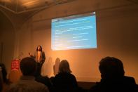 Limauro presenting “Reimagining Industrial Areas in D.C.,” at the National Building Museum.