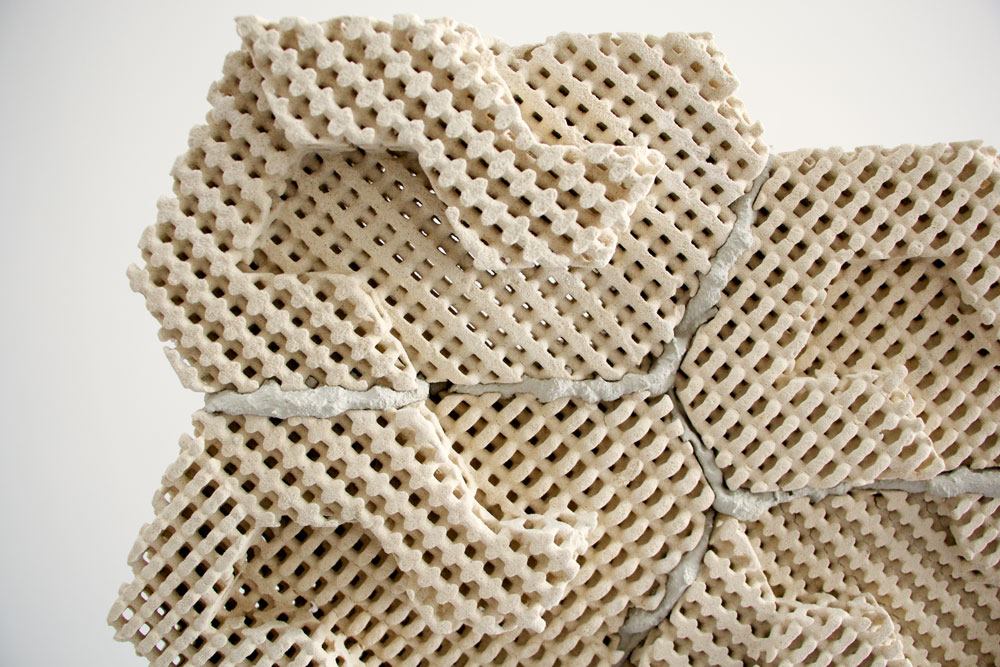 Emerging Object's 3D-printed Cool Brick is a porous masonry unit that naturally cools the air as it passes through.