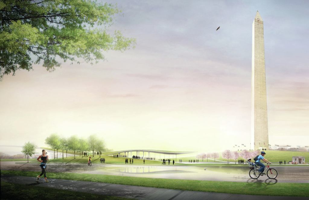 A new pavilion will house much-needed facilities beside the Washington Monument.