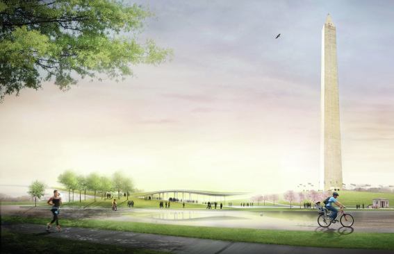 A new pavilion will house much-needed facilities beside the Washington Monument.