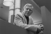 Jon Jerde photographed at the firm's Venice, Los Angeles studio in 2004.