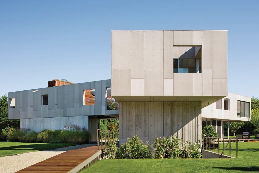 Exterior with view of stepped garden