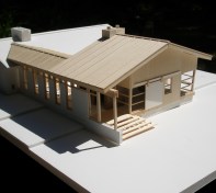 GriD Courtyard House_model photograph