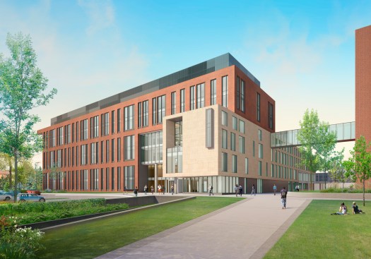 •	Research Building 2 is a part of a greater masterplan for this part of the university, and the buildings are designed to physically connect at various levels to further promote interdisciplinary collaboration and wayfinding, as well as to maximize the diversity of occupants. 