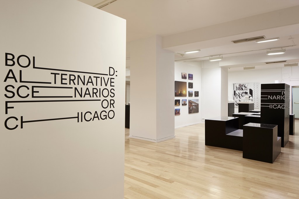 View of the exhibit  "BOLD:  Alternative  Scenarios  for  Chicago" at the inaugural Chicago Architecture Biennial.