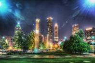 A shot of downtown Atlanta.