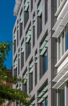 Detail Zinc Panels Glass Horizontal Shading