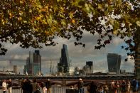 London's Tower 42, Heron Tower, the Leadenhall Building (nicknamed the Cheesegrater), and 20 Fenchurch Street (the Walkie-Talkie) in London in October 2014.