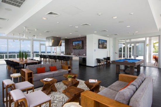 Amenity Deck with a 360 degree view of the City and New River