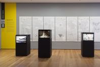 Installation view of Uneven Growth: Tactical Urbanisms for Expanding Megacities. November 22, 2014–May 10, 2015